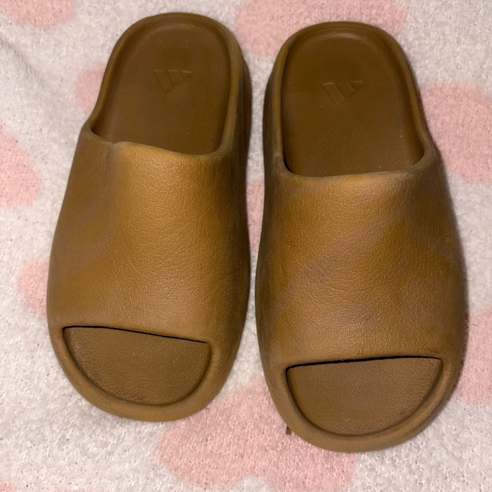 Green Slide Sandals